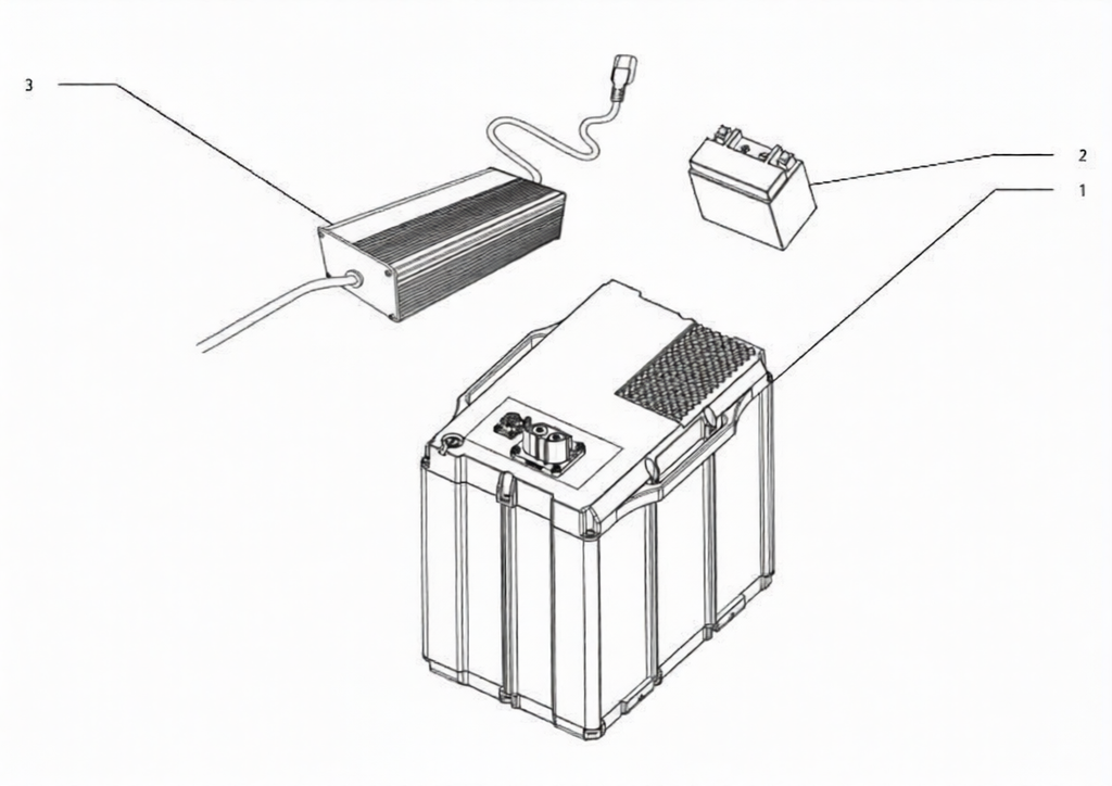 Cache pour connexion de batterie 12V, 5AH