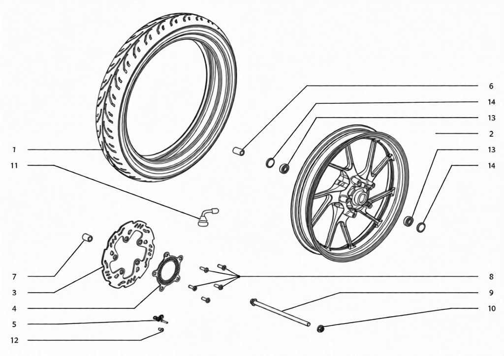 Roue avant