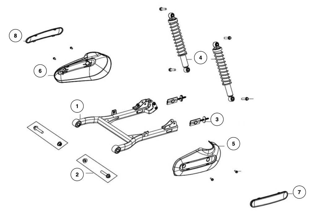 [46210-EK3-E00] Plaque de protection de fourche Gauche (EK3)