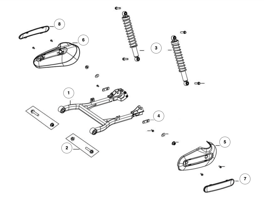 [32110-EK1-E00] Retenue d'axe moteur (complet)