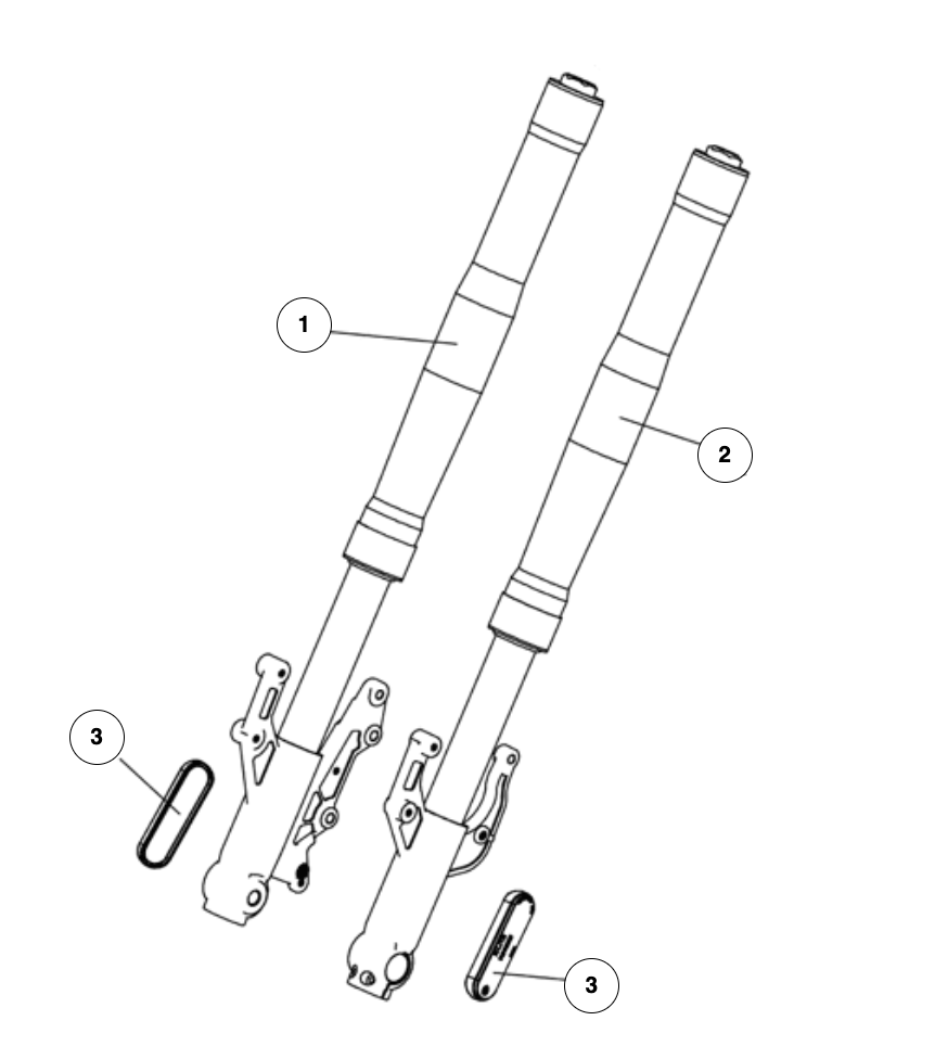 [1PJ.2780-2HW0-0000] Amortisseur avant droit